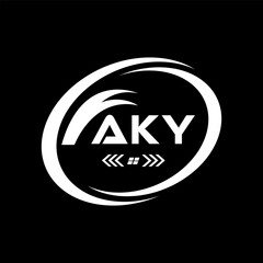 AKY letter logo Design. AKY Simple and modern monogram logo. AKY Abstract Alphabet vector Design.