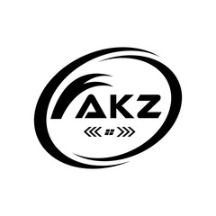 AKZ letter logo Design. AKZ Simple and modern monogram logo. AKZ Abstract Alphabet vector Design.