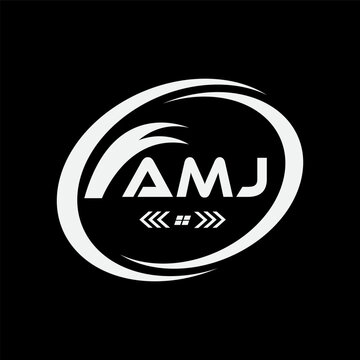 AMJ letter logo Design. AMJ Simple and modern monogram logo. AMJ Abstract Alphabet vector Design.