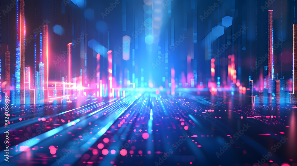 Poster computer technology background