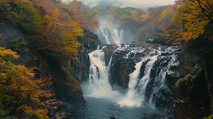 beautiful waterfall view
