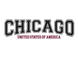 CHIAGO UNITED STATES OF AMERICA varsity vector design