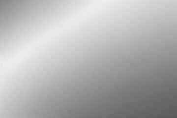 Silver foil background. Metal gradient vector shiny pattern. Chrome stainless gradation surface with reflection. Glossy grey brushed material.