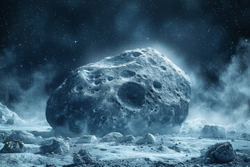 The icy beauty of a distant Kuiper Belt object, a relic of the solar system's formation preserved...