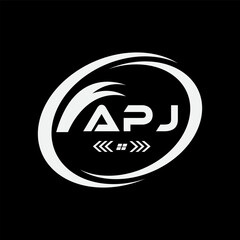 APJ letter logo Design. APJ Simple and modern monogram logo. APJ Abstract Alphabet vector Design.