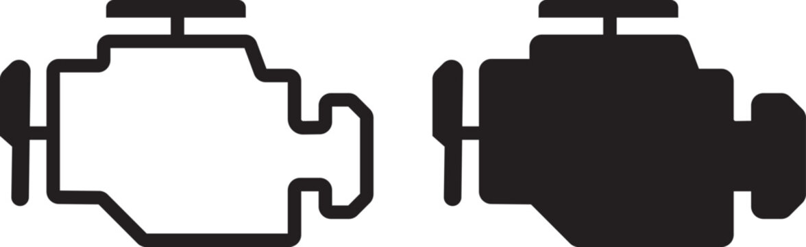 Check engine car diagnostic light.