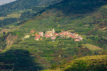 Colorful town of Volastra,  Liguria