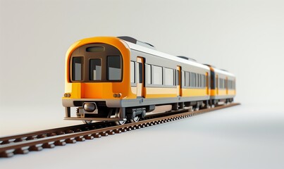 Treno su sfondo bianco, treno ad alta velocit&agrave;, bullet train.