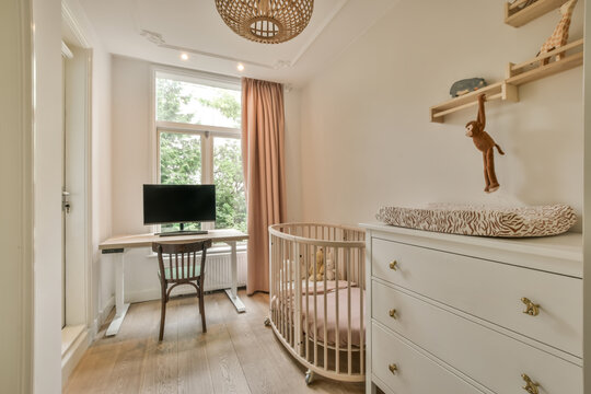 Cozy and Modern Nursery Room Interior at Blassiusstraat 5-1