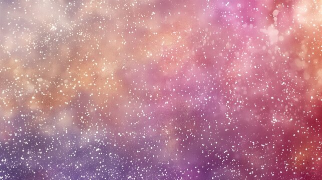 A grainy noise gray, white, pink, purple and gold background.