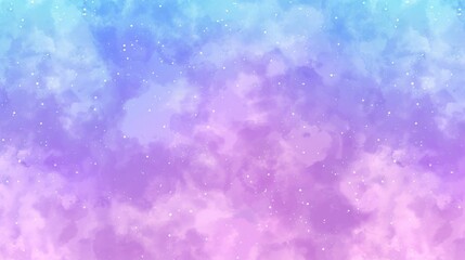 Serene pastel sky with glittering stars: A dreamy landscape background
