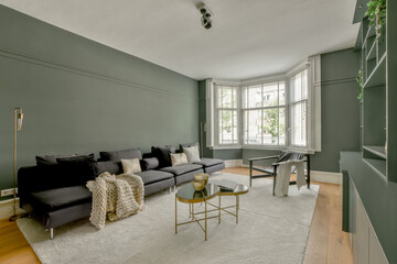 Spacious and Stylish Living Room Interior at Beethovenstraat