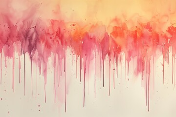 Fototapeta premium Watercolor drips for light and airy backgrounds