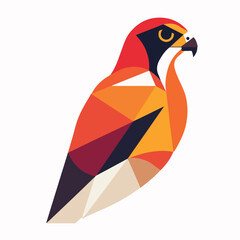 Falcon in cartoon, doodle style. Image for t-shirt, web, mobile apps and ui. Isolated 2d vector illustration in logo, icon, sketch style, Eps 10. AI Generative
