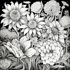  Floral Coloring Page for Kids and Adults - Fun and Relaxing Flower Coloring Activity