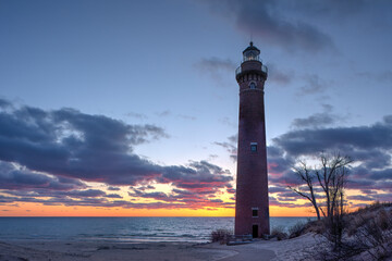 lighthouse at sunset