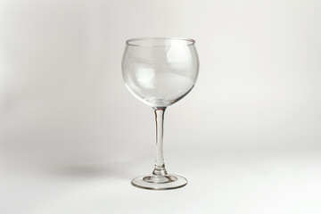 Wine Glass on White Table