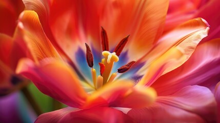 Obraz premium Spring Botany Vibrant Colors of Macro Flowers
