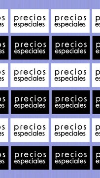 Precios especiales vertical fondo azul web social