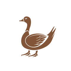 Goose in cartoon, doodle style. Image for t-shirt, web, mobile apps and ui. Isolated 2d vector illustration in logo, icon, sketch style, Eps 10. AI Generative