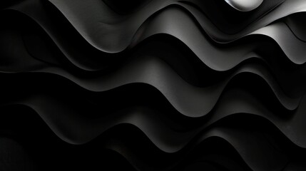 background 3D black wavy