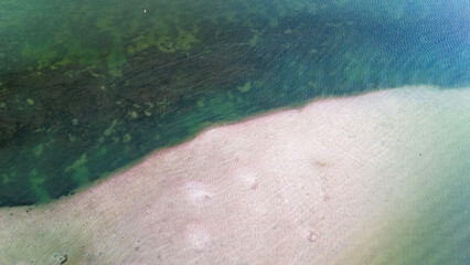 Drone photos of sandbar low tide Gulf of Mexico