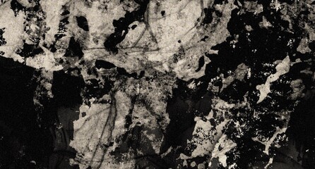 Abstract art grunge background texture. Black and white monochrome Abstract Retro 90s background style vintage