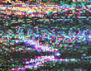 Fototapeta premium square pixel pixels noise glitch fx effect