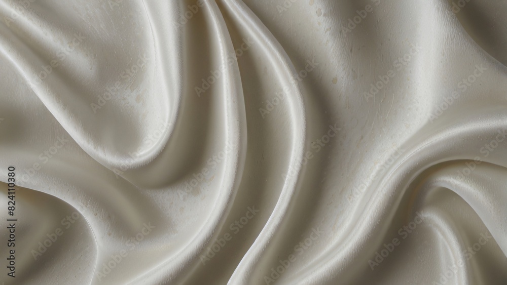 Poster abstract swirl white silk texture background, could use the image for marketing materials, website content, or product photos.