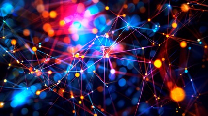 Fototapeta premium background digital wave of network