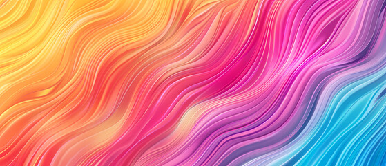 Vibrant Abstract Wave Pattern with Dynamic Multicolor Gradient Featuring Flowing Lines and Smooth Textures for Modern Art and Design