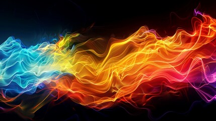 background equalizer fire of music