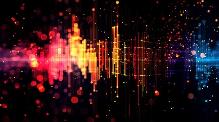 Obraz premium illustration abstract equalizer of music 