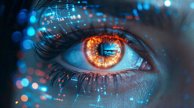 Digital retinal eye scan tech