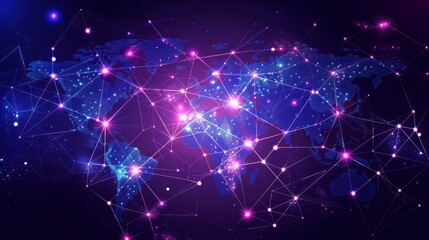 Fototapeta premium background illustration of digital network