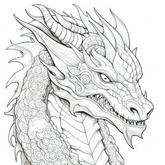  Dragon Coloring Pages for Kids and Adults | Printable Dragon Coloring Sheets