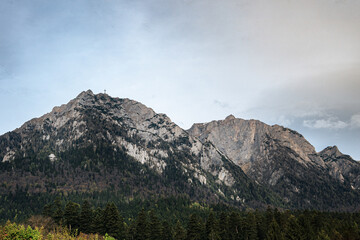 clouds over the mountains