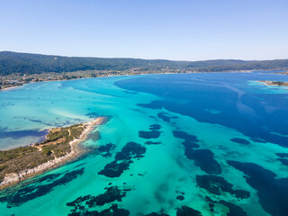 Naklejka premium Sithonia coastline near Karydi Beach, Chalkidiki, Greece