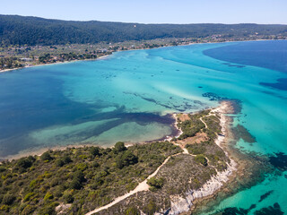 Obraz premium Sithonia coastline near Karydi Beach, Chalkidiki, Greece