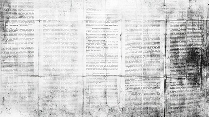 Obraz premium Newspaper Paper Grunge Vintage Old Aged Texture Background 