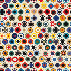 seamless abstract background with circles