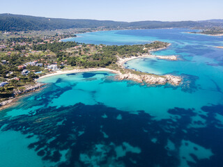 Obraz premium Sithonia coastline near Karydi Beach, Chalkidiki, Greece