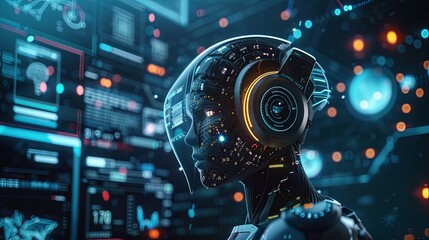 Machine learning-themed visuals often convey a sense of automation and optimization, demonstrating how machine learning empowers organizations to automate repetitive tasks