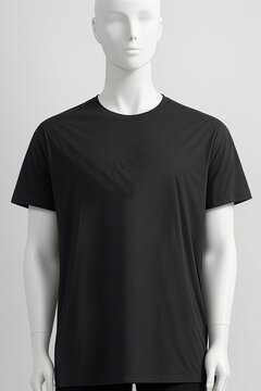 Un maniqu&iacute; con indumentaria lisa para mockup de marcas de moda y ropa, modelo 