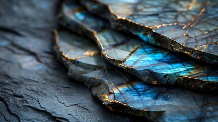 Mesmerizing Labradorite: Captivating hues and iridescent flashes in a stunning natural gemstone