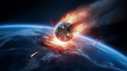A cinematic portrayal of Earth's final moments, as a massive comet meteor collides with the planet...