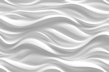 3D illustration white seamless pattern waves light and shadow. Wall decorative panel1,vahid-enhance-6x-sharpen