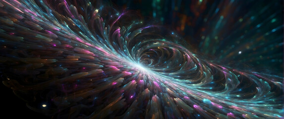 Abstract cosmic energy swirl