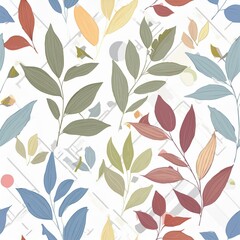 seamless pattern with leaves