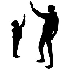 Dad and Sun High Five